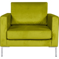 Alte Gerberei Sessel »Velina«, mit Metall-Winkelfüßen, grün