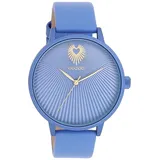 Oozoo Damenuhr C11246 Blau Lederband 42 mm - Blau