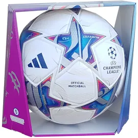 adidas UCL Pro Ball White/Silvmt/Brcyan/R