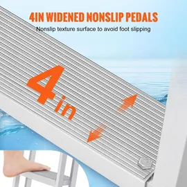 Vevor Dockleiter Aluminium 4 Stufen