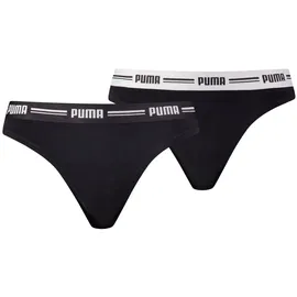Puma Damen Strings - Iconic, Soft Cotton Modal Stretch, Vorteilspack Schwarz S Pack