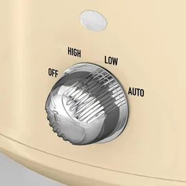Swan SF17021CNEU Slow Cooker 3,5L, Antihaft-Keramisches PFOA- und PTFE-freies, Vintage, Creme, 200W