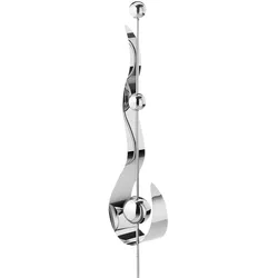 Dekoobjekt LOCKER "Gartenstecker", silber (silberfarben), Ø, Edelstahl, Dekofiguren, aus Edelstahl 136 cm
