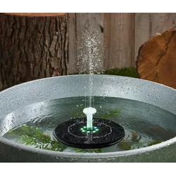 Tchibo - Schwimmender Solar-Springbrunnen mit Beleuchtung - schwarz