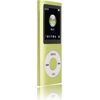 SALALIS MP3-Player Tragbarer Digitaler Verlustfreier Musik-MP3-Player für Kinder mit Kopfhörer HD-Lautsprecher für Sportarten Laufen Superleichte Metallgehäuse-Touch-Tasten(Grün)