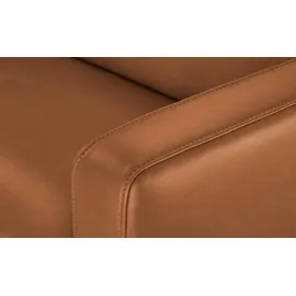 Hukla Einzelcouch Leder 1-Sitzer Braun