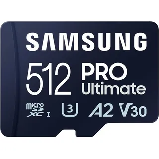 Samsung PRO Ultimate 512 GB, microSDXC UHS-I Speicherkarte Blau