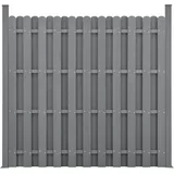 [neu.holz] WPC Gartenzaun 180 x 180 cm grau