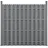 [neu.holz] WPC Gartenzaun 180 x 180 cm grau
