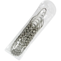 Gazechimp Silber Kugel 12 Gardinenringe Ringe Haken für Vorhangstangen , Breite 35mm