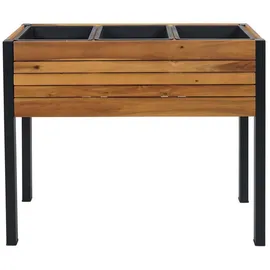 Proregal Hochbeet Pflanzkasten 75 x 81 x 30 cm Braun