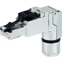 Telegärtner MFP8-4x90 T568A RJ-45 Cat6a Modularstecker gewinkelt, feldkonfektionierbar (J00026A4004)