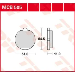 TRW Lucas Bremsbelag MCB505