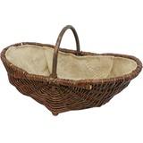 Siena Garden 01005.4/L Weidenkorb mit Jute 55 x 29 x24 cm, oval 1St.