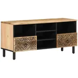 vidaXL TV-Schrank 100x33x46 cm Massivholz Mango