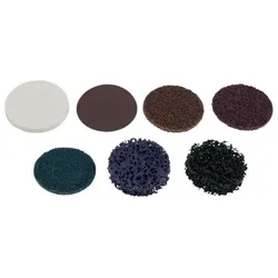 Ersatz-Schleifpads, Ø50mm, Sand-Papier 240, 10er Pack - braun