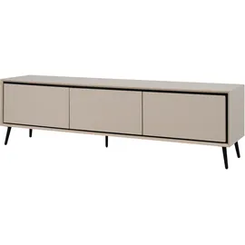 Die Möbelfundgrube Arona TV-Lowboard 175 cm Beige/Sand Holzwerkstoff