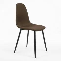 ITALIAN DESIGN Brauner Stuhl im norwegischen italienischen Design, 56 x 43 x 86,5 cm