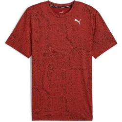 PUMA Herren Shirt M Studio Cloudspun AOP TEE, Mars Red, L