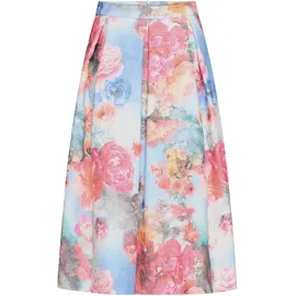 Vera Mont Faltenrock Damen Floral Blau 42