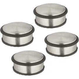 Relaxdays Türstopper Silber/Schwarz 5 cm