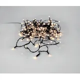 EGLO LED-Lichterkette spritzwassergeschützt 13 m Warmweiß Schwarz