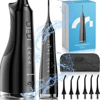 Maltec Munddusche Zahndusche elektrisch MalTec Toothie X60 150PSI Akku 2600 mAh 4 Betriebsmodi kabellos Schwarz Reisetasche