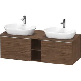Duravit D-Neo Konsolenwaschtischunterbau wandhängend Nussbaum dunkel Matt 1400x550x459 mm - DE4950B7 DE4950B70210000
