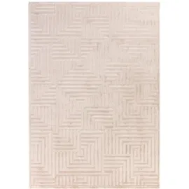 KADIMA DESIGN ILLER Kurzflorteppich 120 x 170 cm Beige