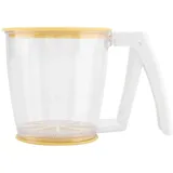 Handbecher Mehlsieb Sieb Pulver Mesh Sieb Backzubehör Werkzeuge mit Deckel