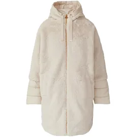 s.Oliver Gefütterter Teddyplüsch-Mantel mit wattierten Ärmeln - beige - 40