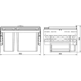 naber gmbh Cox Base 360 R/600-2 45 l Anthrazit