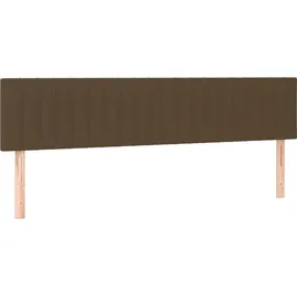 vidaXL Boxspringbett mit Matratze Dunkelbraun 180x200 cm Stoff