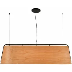 STOOD Hängelampe aus Schwarz und Holz