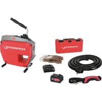 Rothenberger Akkurohrreinigungsmaschine R600 VarioClean f.Rohr-D.20-150mm 18 V 8 Ah