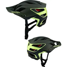 Troy Lee Designs A3 MIPS Helm, Uno Glass green, XS/S - Grün