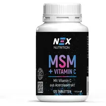 nex nutrition NEX MSM + Vitamin C Tabletten 120 St.