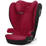 Cybex Silver Kinder-Autositz Solution B4 i-Fix, Inkl. Getränkehalter, Für Autos mit und ohne ISOFIX, Ab ca. 3 bis 12 Jahre (100 - 150 cm), Ab ca. 15-50 kg, Dynamic Red