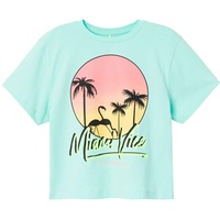 name it - T-Shirt Miami Vice in blue tint, Gr.116,