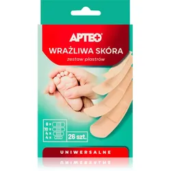 Apteo Patches empfindliche Haut Pflaster für die Behandlung von kleinen oberflächlichen Hautverletzungen 26 St.