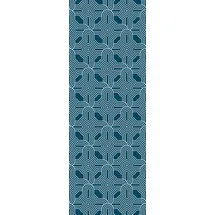 Queence Vinyltapete Melody 90x300 cm 0,9 m2 blau 34193