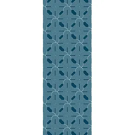 Queence Vinyltapete Melody 90x300 cm 0,9 m2 blau 34193