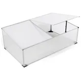 LINDER EXCLUSIV Frühbeet Gewächshaus Alu HKP 4 mm 1,20 x 0,80 x 0,40 m