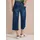 Cecil 3/4 Wide Leg Jeans, im Loose Fit - blau