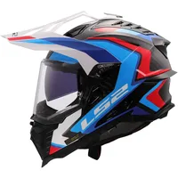 LS2 MX701 Explorer Carbon Frontier II Gloss White Blue,