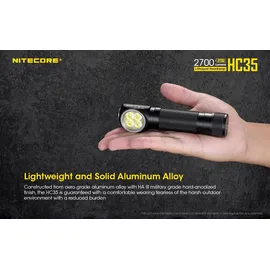 Nitecore HC35 LED Stirnlampe 2700 lm)