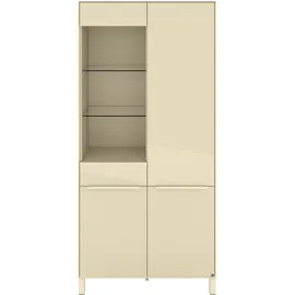 Set One by Musterring Standvitrine Reno 92 x 42 x 197 cm Braun