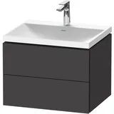 Duravit Möbel-Set L-Cube 60x48x48cm, m HL, graph matt, 2 Schub.