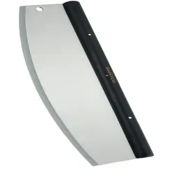 SANTOS BBQ Pizza Wiegemesser, Edelstahl, 35 cm