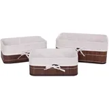 MCW Aufbewahrungskorb C21 3er-Set Braun